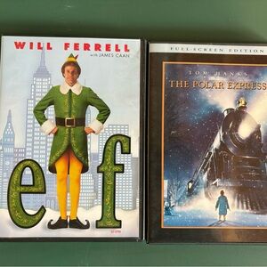 Elf and The Polar Express DVDs